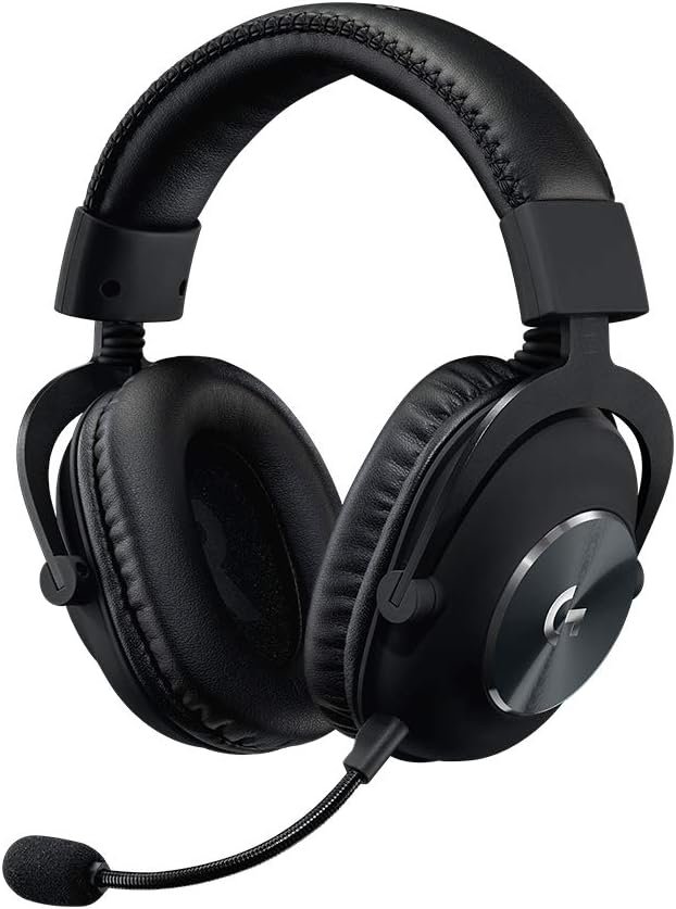 Logitech G PRO Auriculares Gaming con Cable, Transductores 50mm Pro-G , Aluminio, Acero y Espuma Viscoelástica, Cómodos y Duraderos, Para Esports, PC/PS/Xbox/Nintendo Switch – Negro