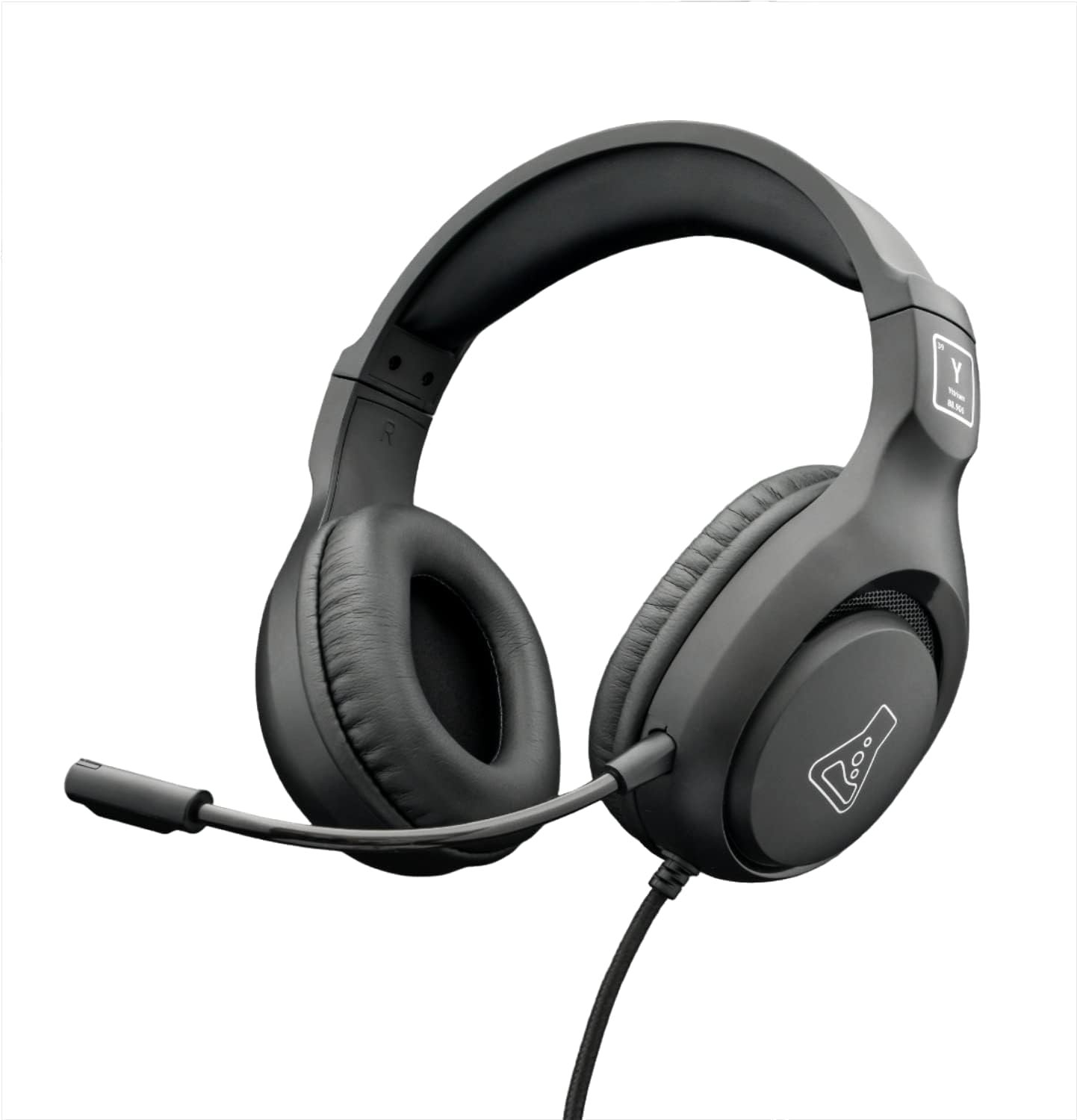 The G-Lab – Korp Yttrium – Auriculares Gaming para PC, Ps4, Ps5, Xbox, Switch, Auriculares Gaming con micrófono Plegable, Audio estéreo Gamer Auriculares con micrófono – Micrófono Jack de 3,5 mm
