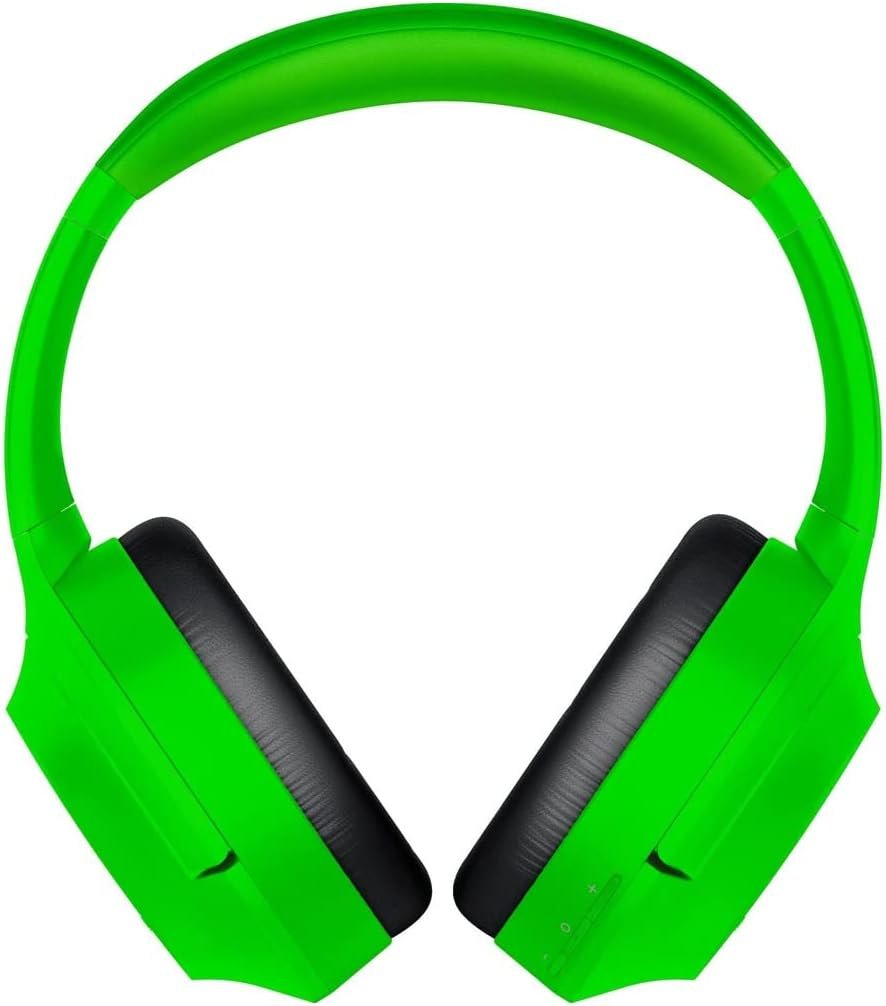 Razer Opus X – Auriculares inalámbricos de baja latencia con tecnología ANC (cancelación activa del ruido, controladores de 40 mm ajustados a la medida, batería de hasta 40 horas) Verde