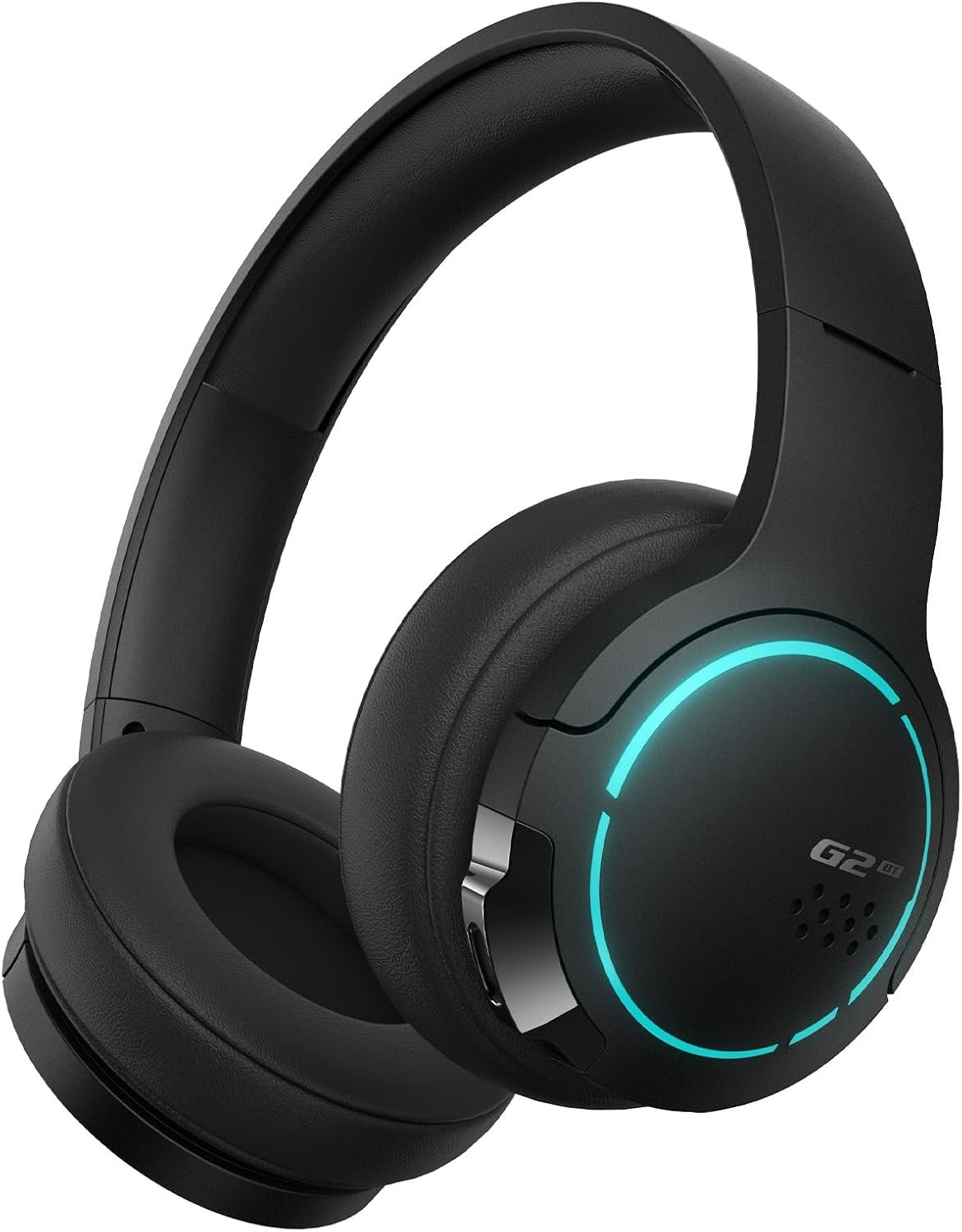 Edifier Hecate by G2BT Auriculares para Juegos, Auriculares inalámbricos Bluetooth 5.2 con Controlador de 40 mm, Auriculares supraaurales con cancelación de Ruido con Orejeras Suaves, luz RGB, Negro