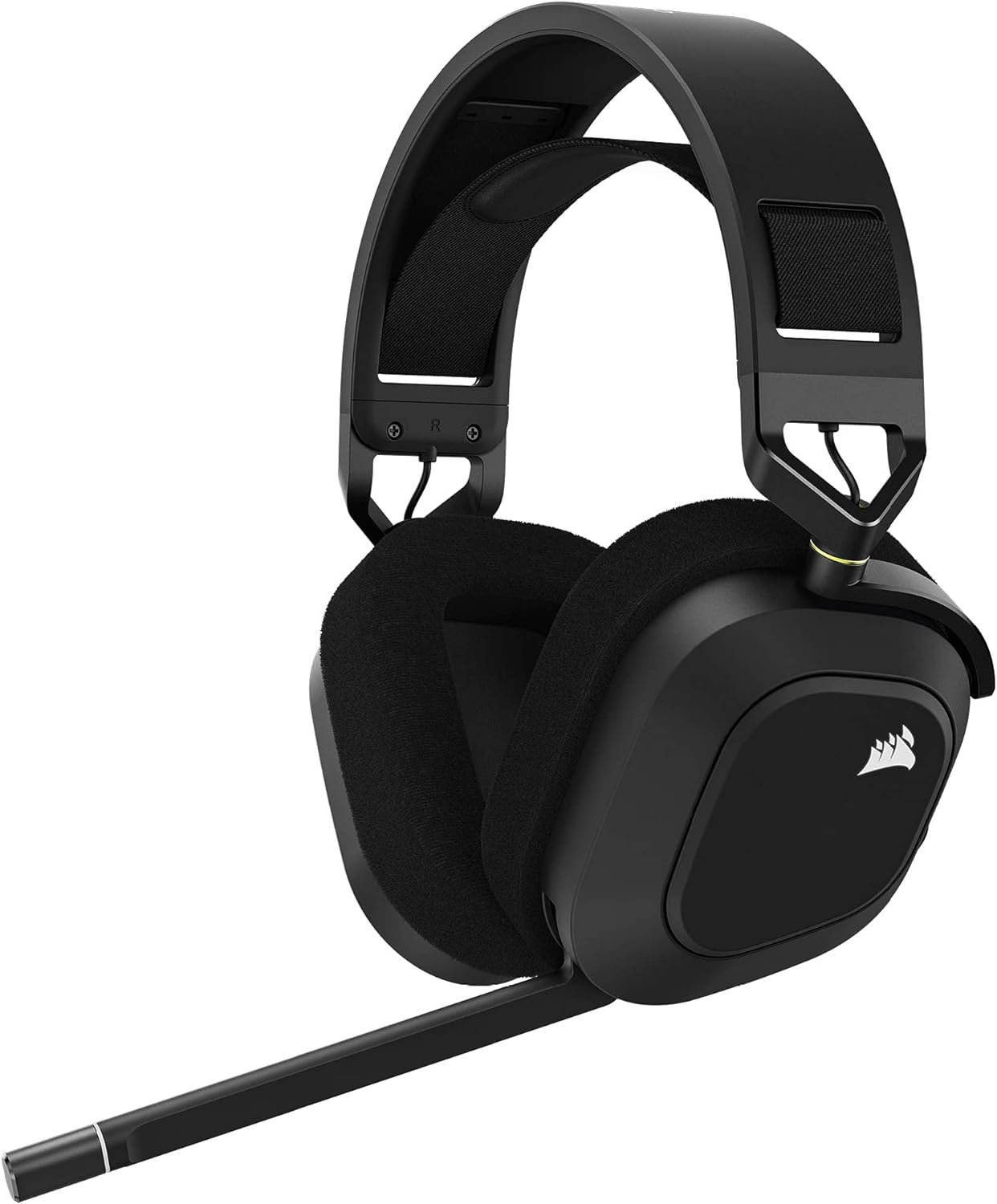 Corsair HS80 RGB WIRELESS Auriculares Inalámbricos para Juegos Multiplataforma RGB – Dolby Atmos – Micrófono Omnidireccional – Compatible con iCUE – PC, Mac, PS5, PS4 – Carbono