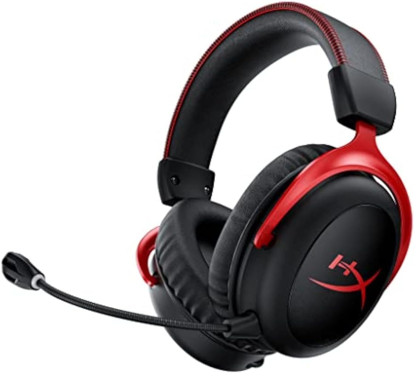 HyperX Cloud II Wireless – Auriculares inalámbricos para PC, PS4, PS5*, Nintendo Switch, batería duradera de hasta 30 horas, sonido envolvente 7.1, micrófono con cancelación de ruido