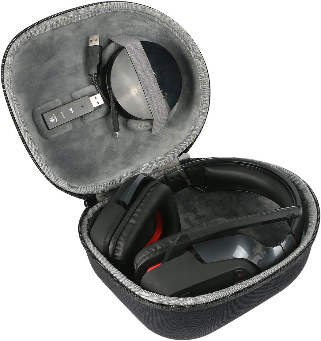 co2CREA Duro Viajar Caso Cubrir para Logitech G930/G430/G230/G35 Auriculares Gaming de diadema