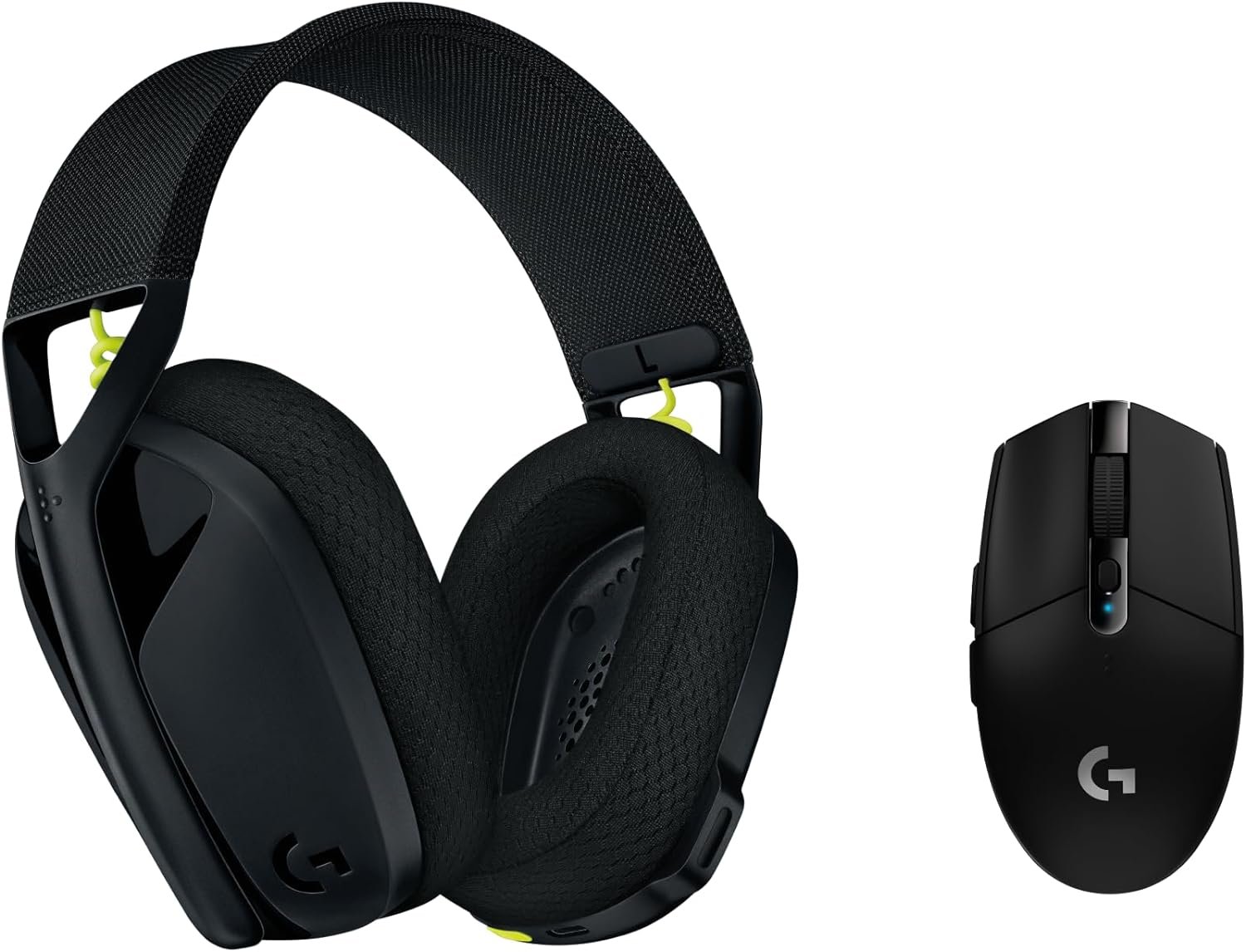 Logitech G G305 Ratón Inalámbrico para Gaming con Sensor Hero 12K y G435, Auriculares Inalámbricos para Gaming con Bluetooth y Micrófono Integrado, Ligeros con Lightspeed, PC/Mac, Negro